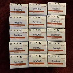 Freestyle Lite Blood Glucose Test Strips 15 Boxes (Total Of 750 Strips)