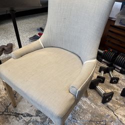 Fabric dining chairs