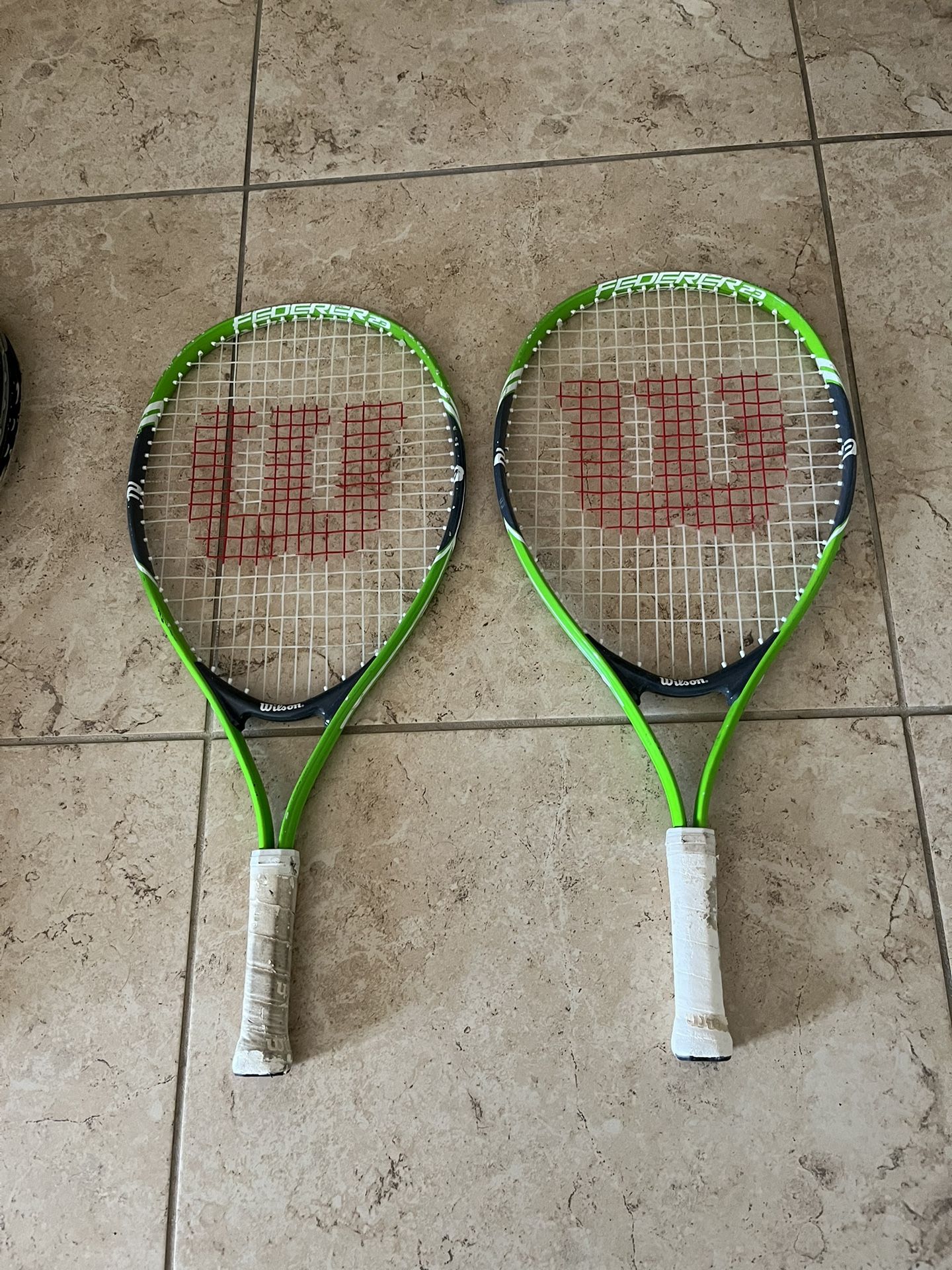 2 Wilson Kids Tennis Rackets