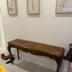 Solid Wooden Accent Table 