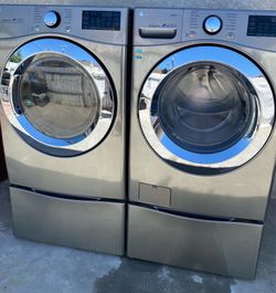 Washer and gas dryer
