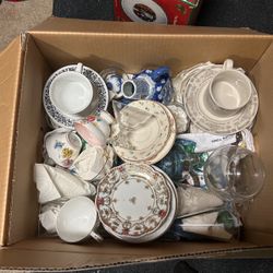 misc box of fine china