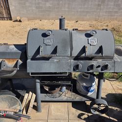 Combo Smoker And Gas Grill.