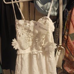 Brand New White Pia Rossini Dress