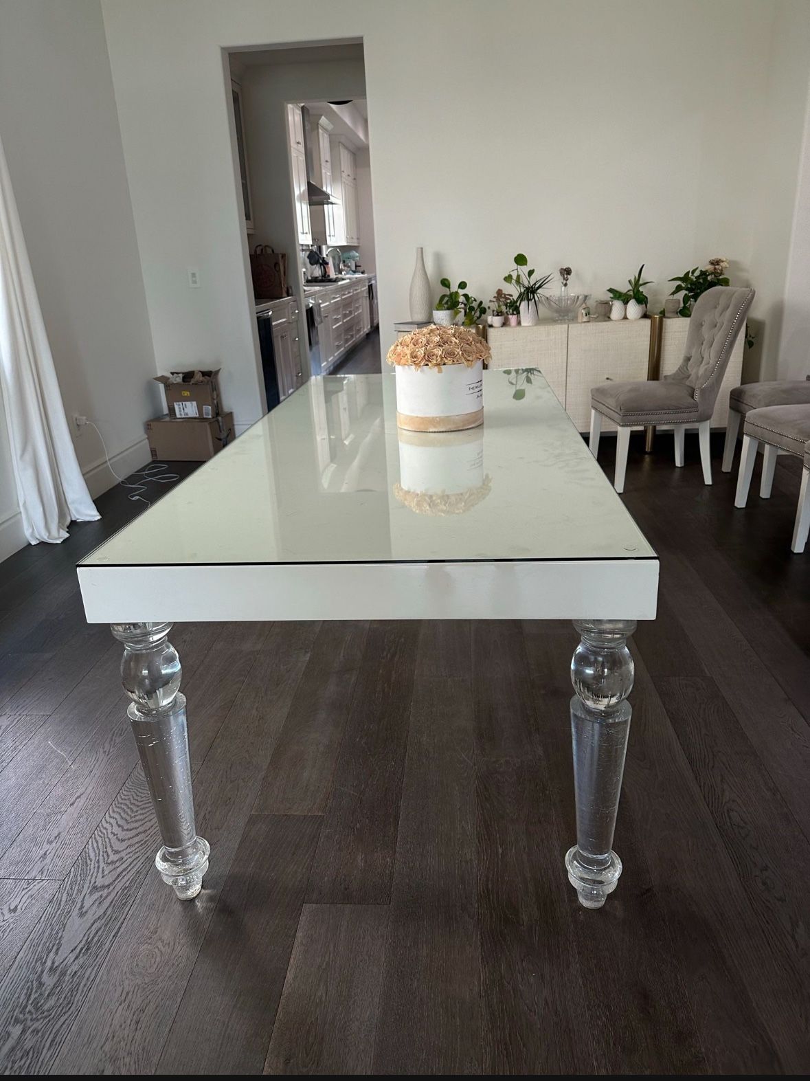 Modshop Lucite And Acrylic Dining Table