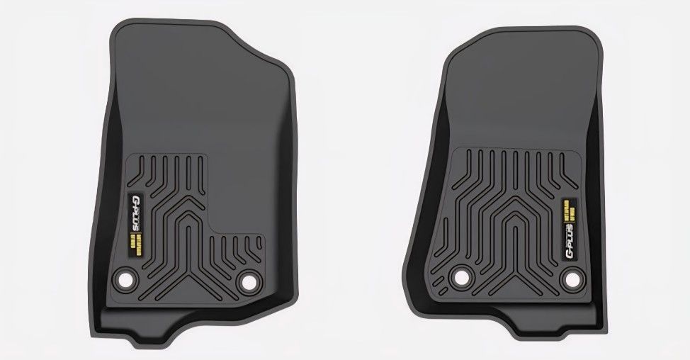 Front driver/passenger floor Mat Carpet Liner All Weather TPE 4xe 3D Molded Fits 21-25 Jeep Wrangler