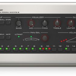 Behringer P16-M, 16-Channel Digital Personal Mixer
