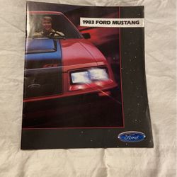 1983 Ford Mustang Brochure 