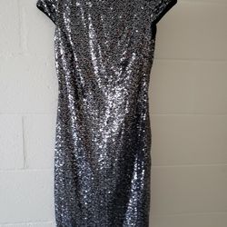 Calvin Klein Black Sequined Dress, Size 2, NWT 
