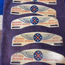 National Defense Worker, Wright Aeronautical, Employees Association, Plate Topper