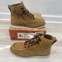 Brunt Marin Unlined Comp Toe Men's Size 12 Waterproof 6” Brown *NEW* w/Marker