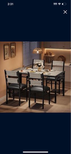 5 piece dining table