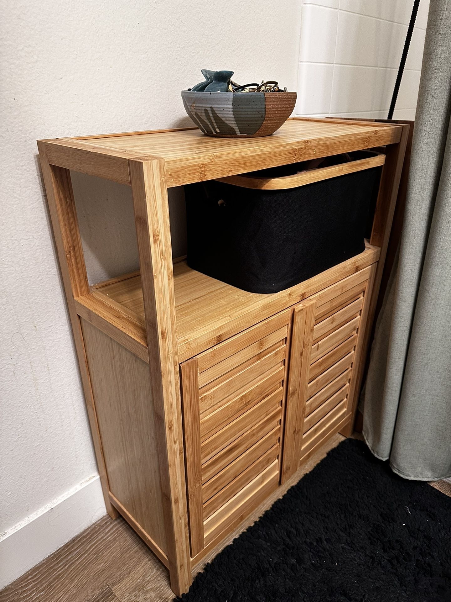 Wood Storage Cabinet