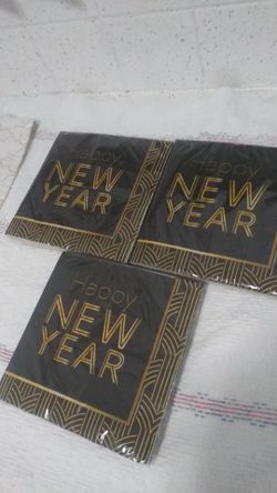 HAPPY 2020 NEW YEAR NAPKINS!! 3 PACKS!!