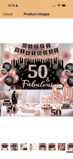50th birthday decorations brand new