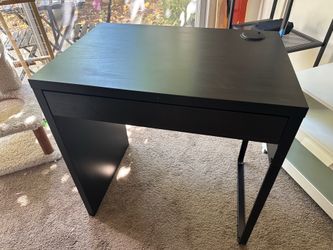 Brown Wood Desk with Storage!
