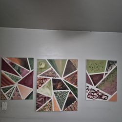 Colorful Geometric Art on Canvas