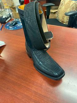 Sets de botas de piel con cinturón