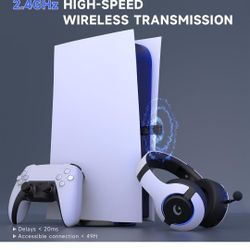 New Wireless Gaming Headset PS5 PS4 PC NINTENDO SWITCH TVS Bluetooth, Aux 