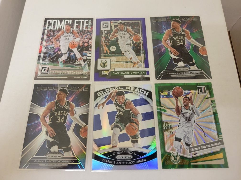 16 Giannis Antetokounmpo NBA Insert Cards, Bucks