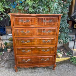Vintage French Provincial Tall Dresser