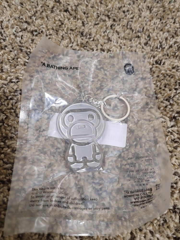 Bathing Ape Baby Milo Reflective Keychain