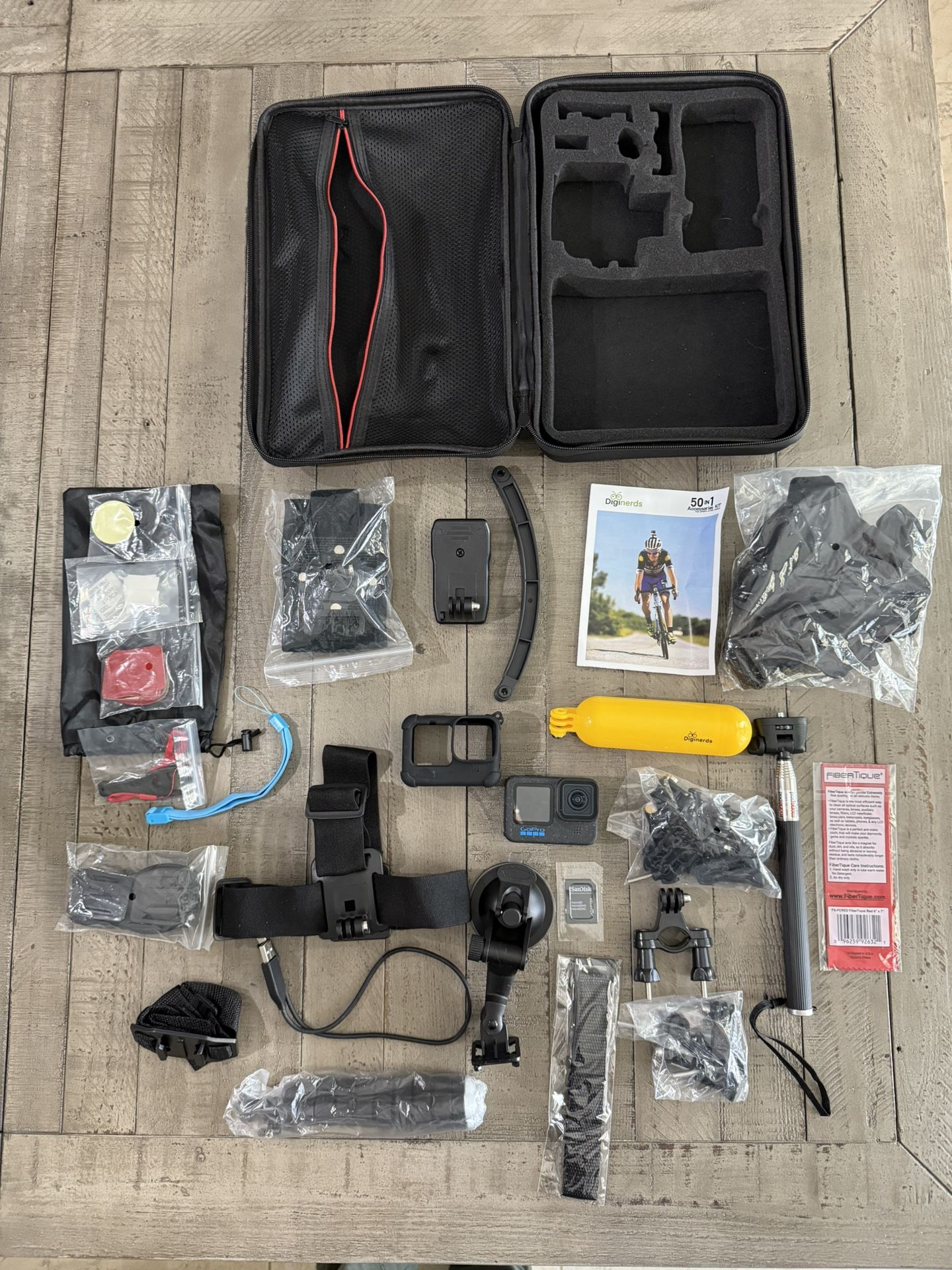 GoPro HERO12 Black - Waterproof Action Camera, Bundle, and Wrist Remote