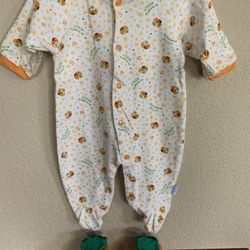 Halloween Baby Onesie Size 0-3 Months And Baby Booties