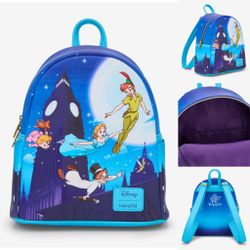 Loungefly Disney Peter Pan Night Flight Mini Backpack 