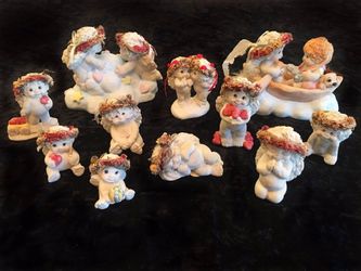 Vintage 1990s Dreamsickles Cherub Angel Figurines