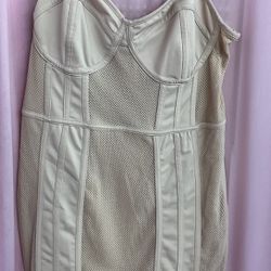 Tan Short Sleeveless Dress Size XL