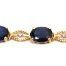 Ladies Sapphire/10K Yellow Gold Bracelet