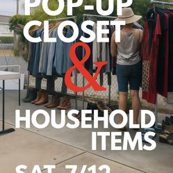 Pop Up Closet And Household Items 