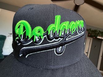 Dodgers Halloween new era fitted black hat 7 1/2