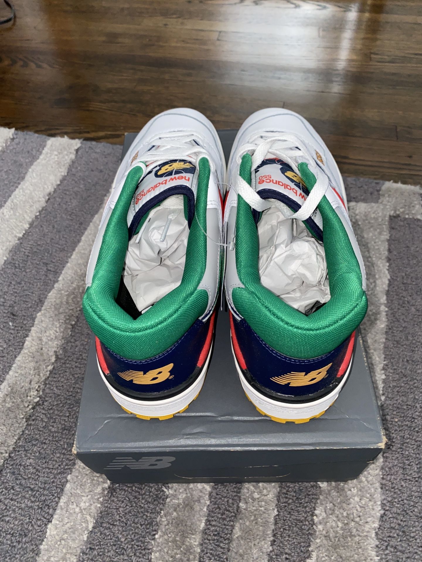 new balance 550 multicolor men's shoe