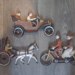 Vintage 1975 Homco Wall Hanging Plaque's