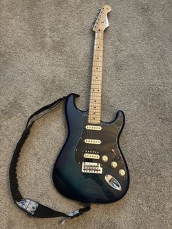 Fender Stratocaster Electric Guitar + Heavy-Duty Padded Case –Guitar Stand- Excellent Condition – $550