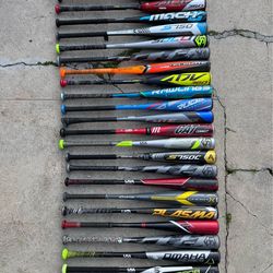 Baseball Bats USA Approved Sizes Are Shown In The Pictures $50 Each Firm Have More Equipment Available