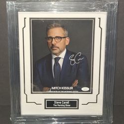 🔥 Steve Carell Autographed Framed 8x10 JSA COA🔥