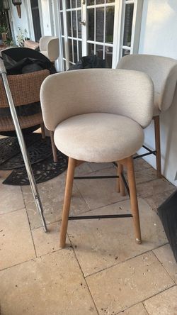 3 west elm counter chairs 70 each
