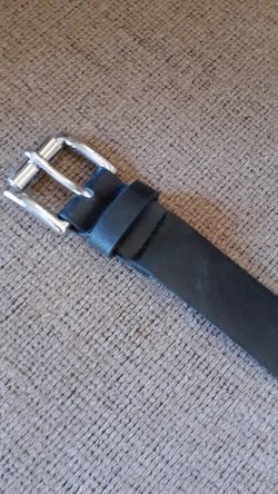Michael Koors black leather belt