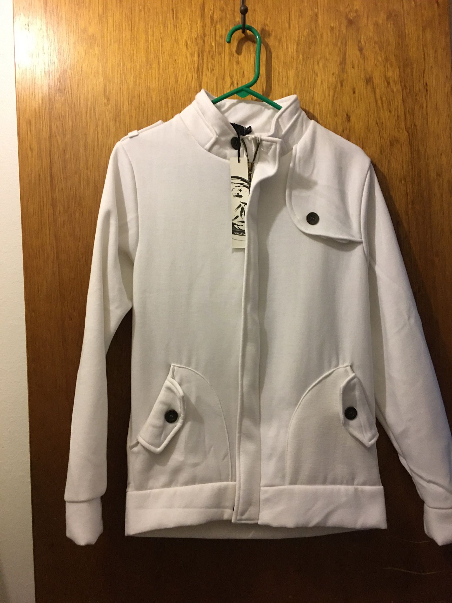 Warm Jacket 🧥 In White 