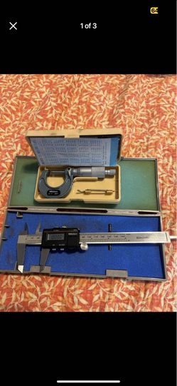 6 inch digital caliper and 0-1 micrometer $135 for both 