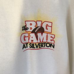 Football New 2XL White Fleece Sweatshirt