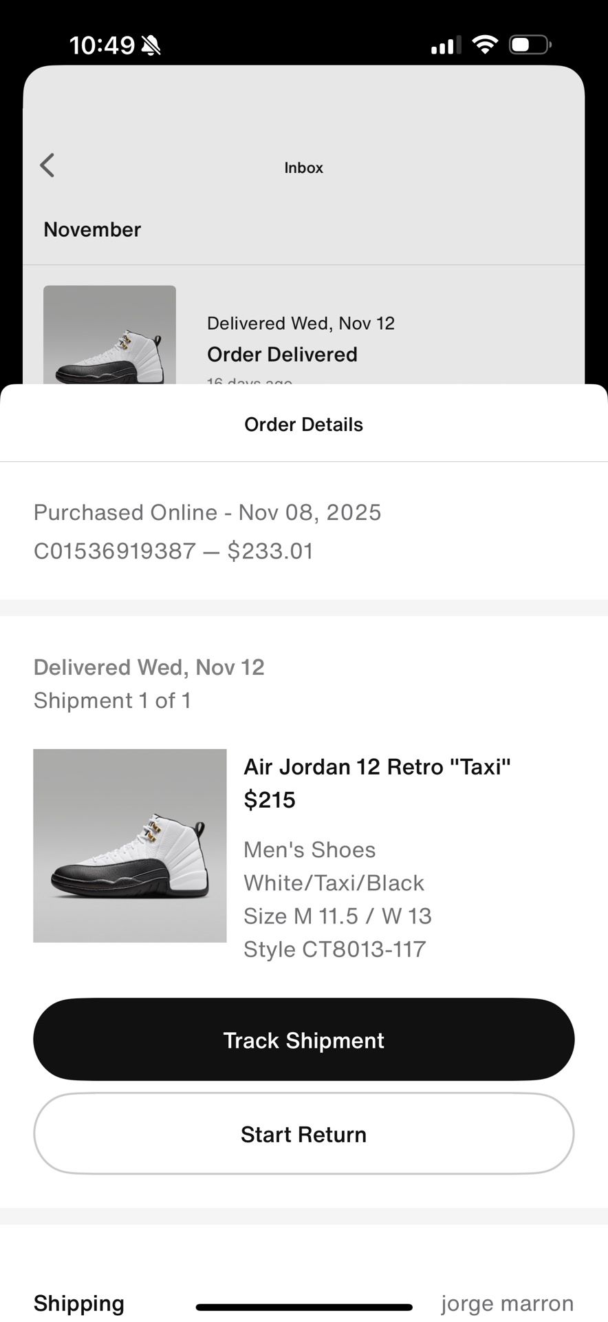 Jordan 12 Taxi