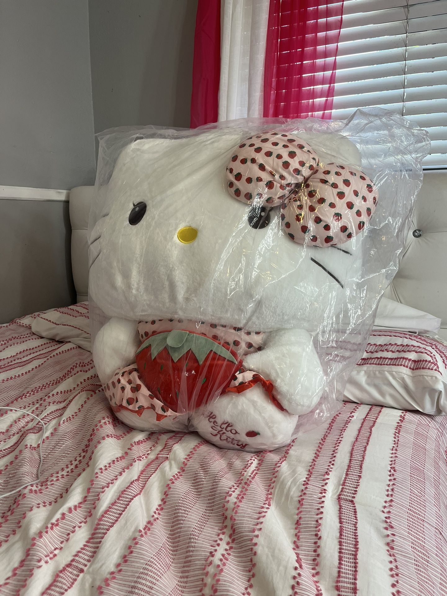 Giant Hello Kitty Strawberry Plush