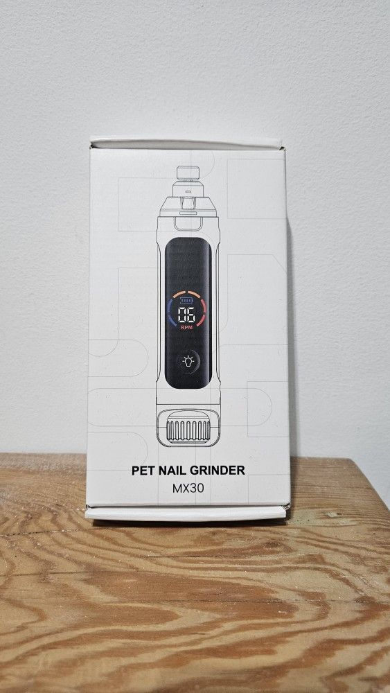 Dog Nail Grinder, 6-Speed Quiet Electric Dog Nail Trimmers, Dog Nail Clippers with File for Small Medium Large Dogs, Cats, Rechargeable
