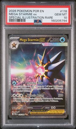 2026 Pokémon Perfect Order EN Mega Starmie ex Special Illustration Rare PSA 10