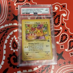 Pokemon _____'s Pikachu #24 PSA 9