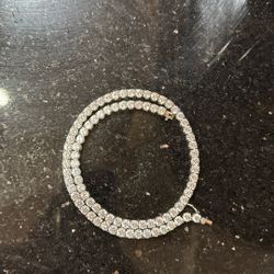 Diamond Silver Tennis Chain